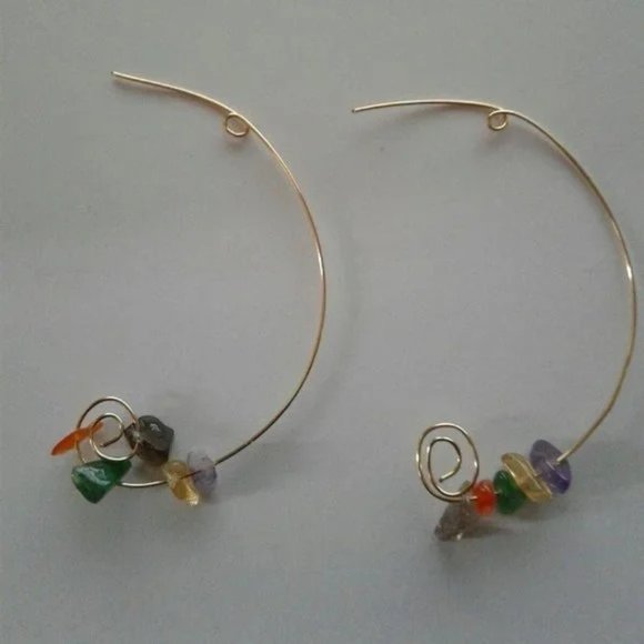 Gemstone Earrings 10 pairs - Picture 1 of 1
